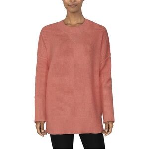 NWT Natural Reflections Daydreamer Oversized Crew Long Sleeve Peach Sweater